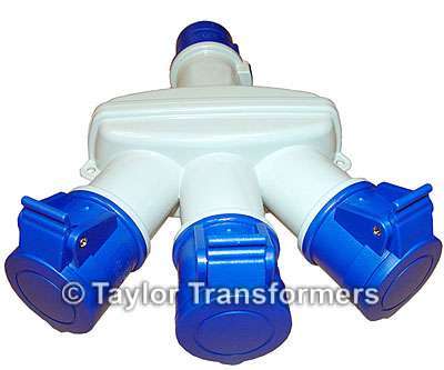 240 Volt 3 Way 16A Adaptor