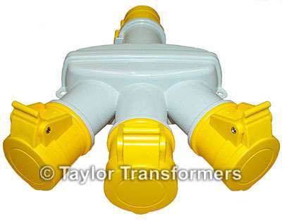 110 Volt 3 Way 16A Adaptor